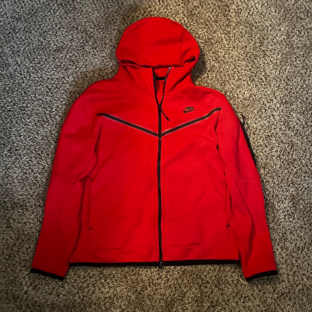 Nike Red Full-Zip Hoodie